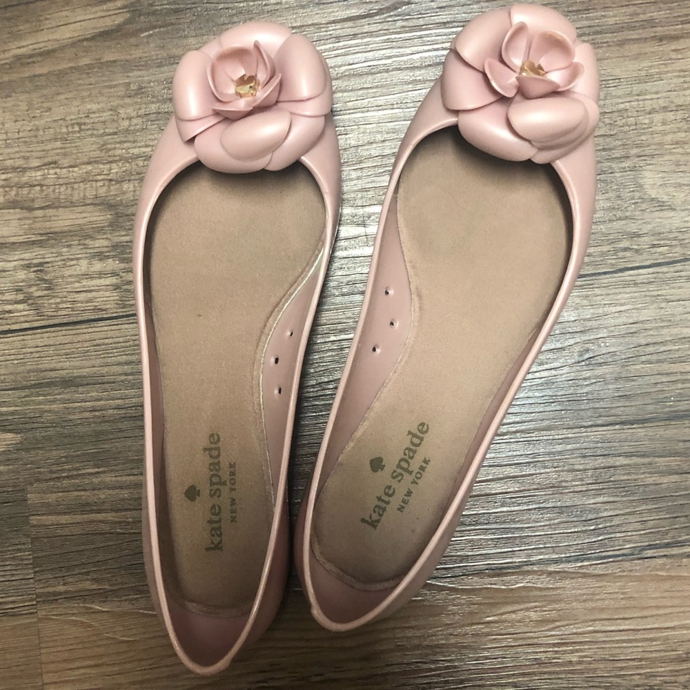 Kate Spade Jelly flower flats